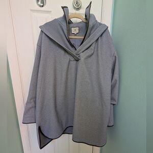 Tuckernuck Heather Gray Cape with Unique Collar